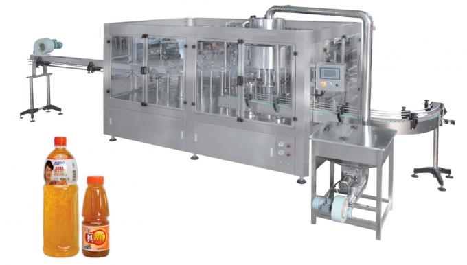 4 automáticos em 1 equipamento do engarrafamento de BPH da máquina de enchimento 4000 - 6000 do suco 1