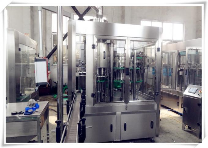 O PLC controla a máquina de enchimento do suco de fruto para o branco prateado da fábrica SUS304 da bebida 0