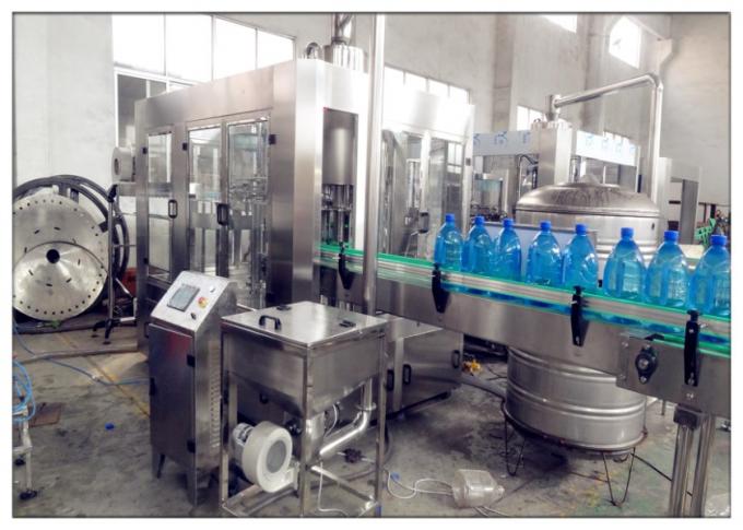 máquina de enchimento carbonatada da bebida da garrafa 3000kg de vidro com controle do tela táctil 1