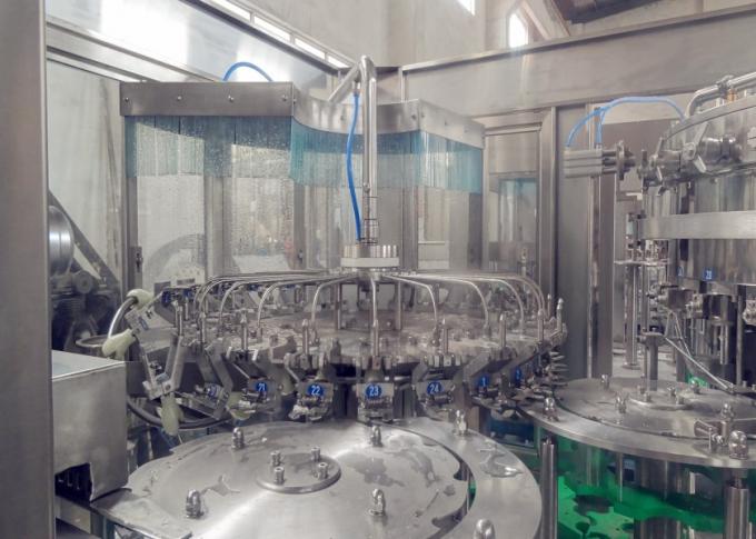 máquina de enchimento carbonatada da bebida da garrafa 3000kg de vidro com controle do tela táctil 2