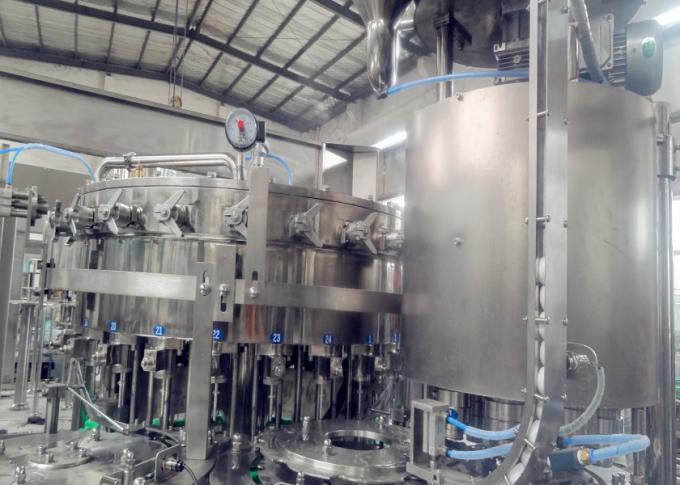 máquina de enchimento carbonatada da bebida da garrafa 3000kg de vidro com controle do tela táctil 3