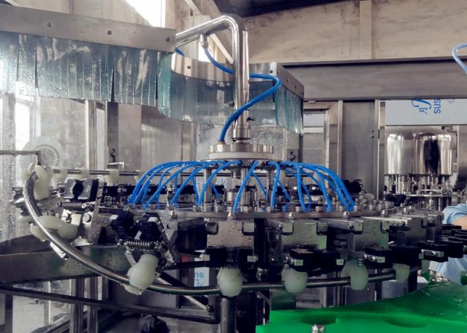 Máquina de engarrafamento carbonatada certificado da bebida do GV para as garrafas de vidro 0