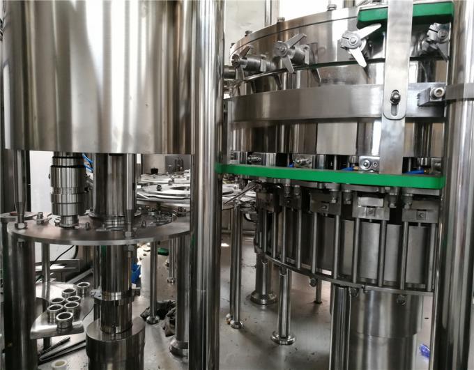 Material carbonatado da máquina de enchimento SUS304 da bebida da garrafa de vidro água gasosa automática 4