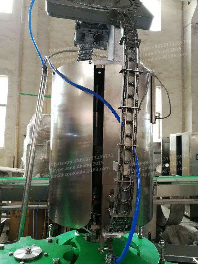 Máquina de engarrafamento de aço inoxidável 1100 * 1050 * 1800mm de 304 vidros 2