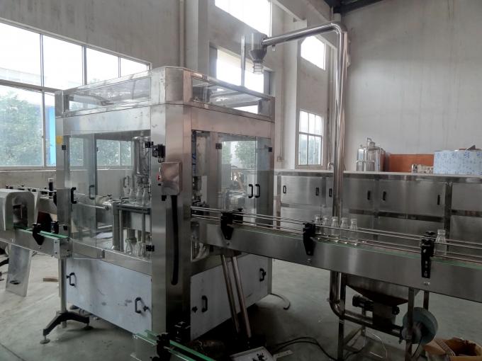 Linha de produção asséptica produto comestível da máquina/do engarrafamento de engarrafamento do vidro de leite SS304 0