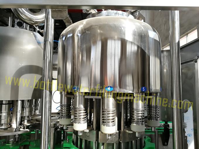 Máquina de engarrafamento da água do controle do PLC + do HMI/capsulador automático da garrafa 0
