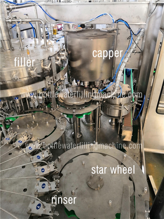 Planta carbonatada do enchimento da garrafa de pressão contrária da máquina da bebida da garrafa de cerveja 1