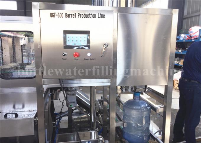 300BPH máquina de enchimento da água de 5 galões, máquina de enchimento e tampando da lavagem de garrafa 1