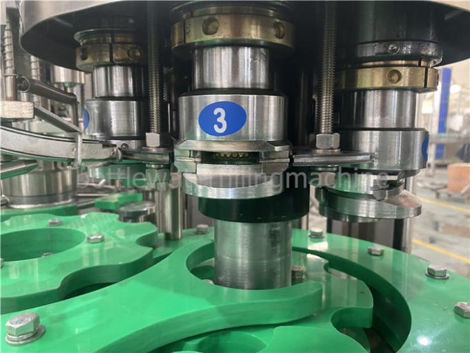 4.88kw 350ml torreta de enxaguadela Rotative de Juice Filling Machine da garrafa de vidro de 25 graus 2