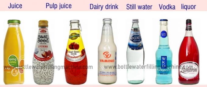 Linha de produção automática de vidro do sabor de Juice Filling Machine 200ml da garrafa do fruto 2