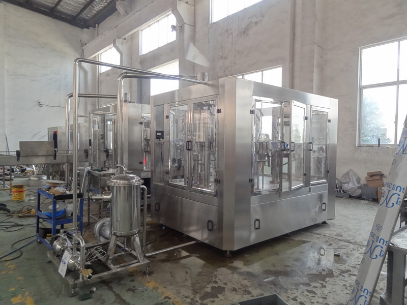 Silver Stainless Steel 3 In 1 Filling Machine For Flavored Water 2200 X 2100 X 2200MM