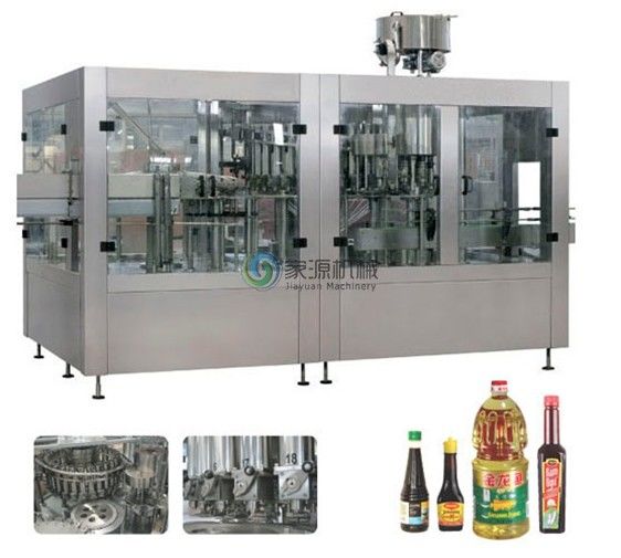 Máquina de enchimento 380V/50HZ do óleo comestível de 16000 BPH para a garrafa do ANIMAL DE ESTIMAÇÃO 0.2-2L 0